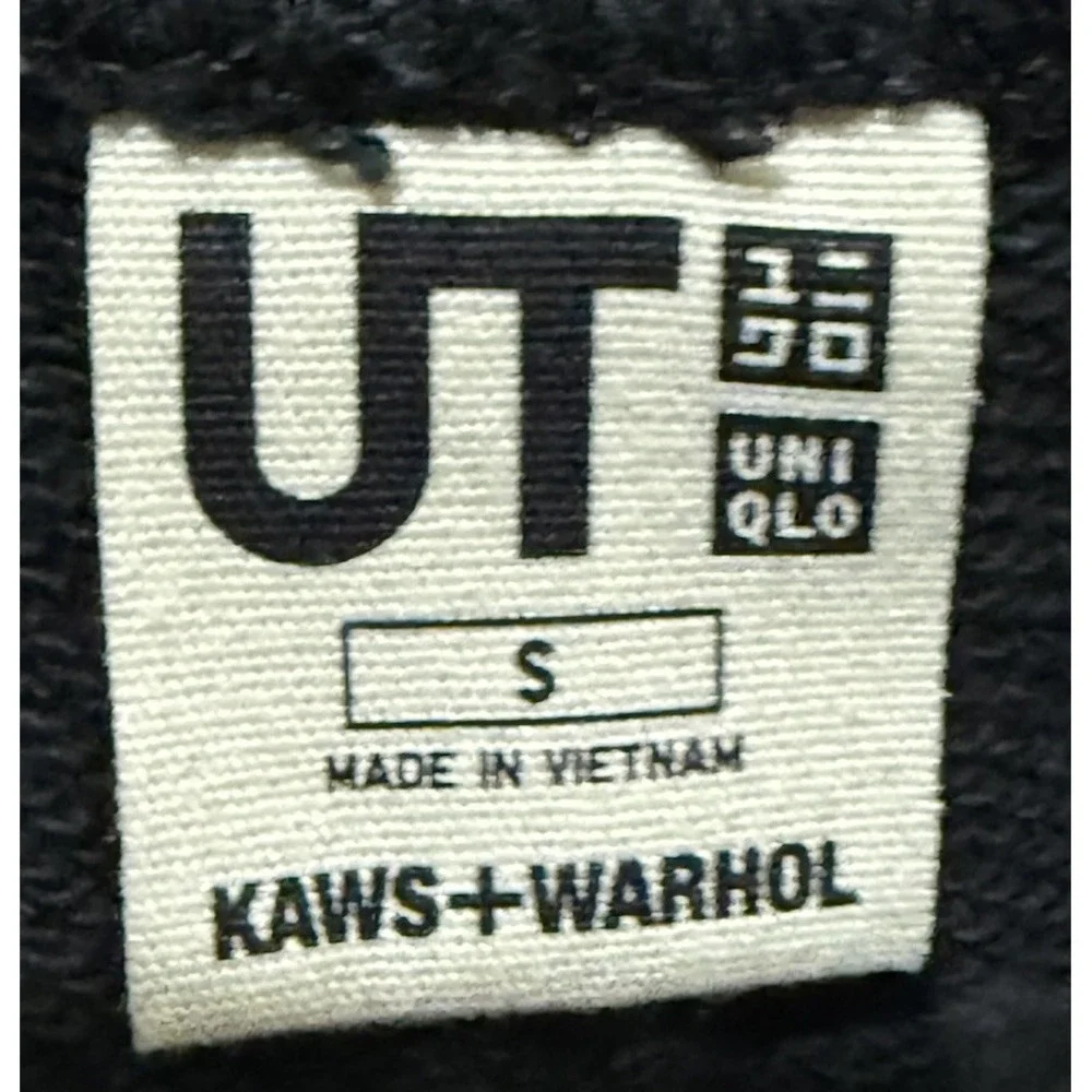 Uniqlo KAWS Warhol Pants Mens Small 28x28 Black Graphic Sweatpants Joggers Andy‎